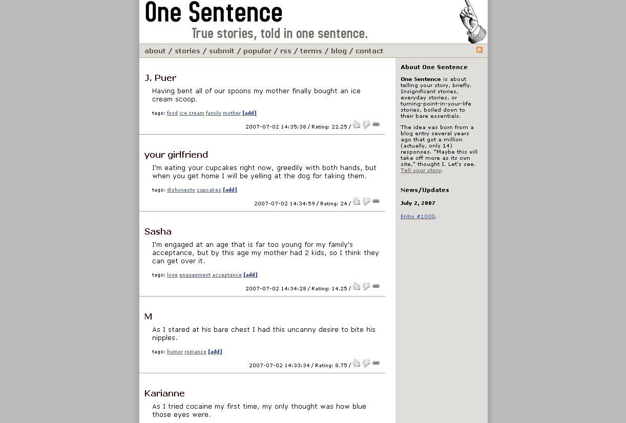 One Sentence
