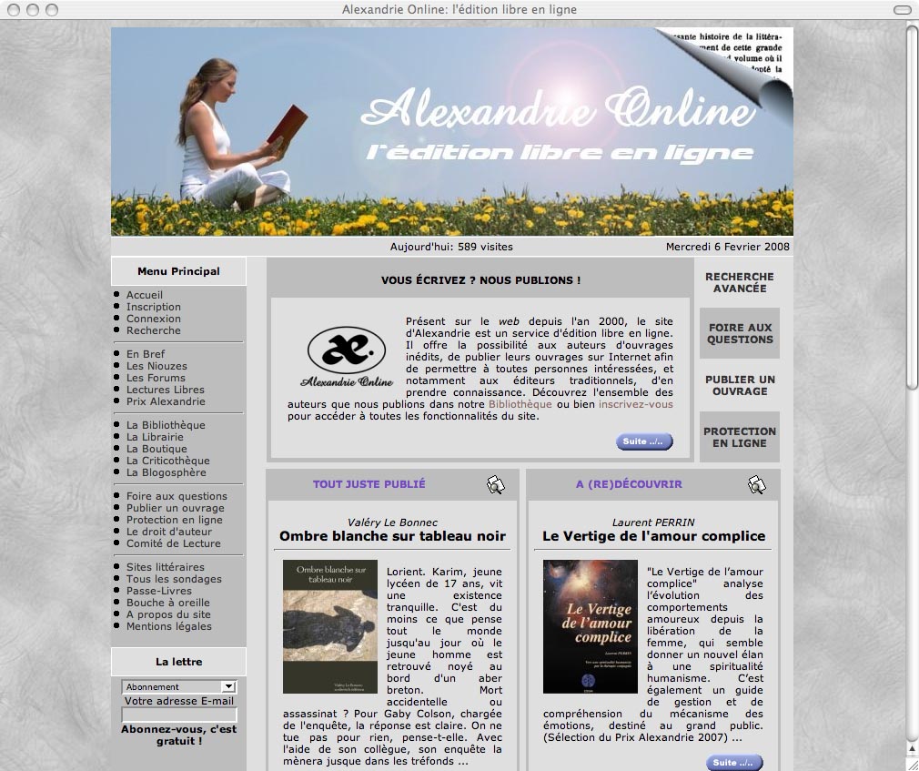 Alexandrie Online : l’édition libre en ligne