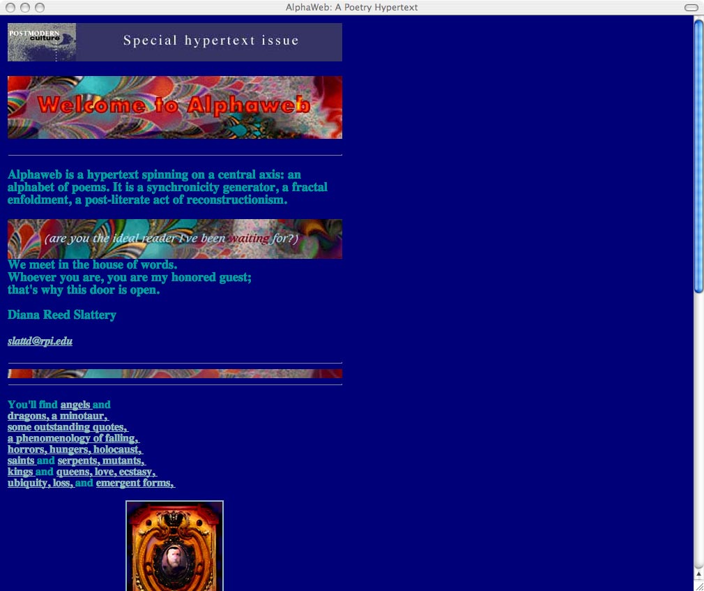 Alphaweb: A Poetry Hypertext