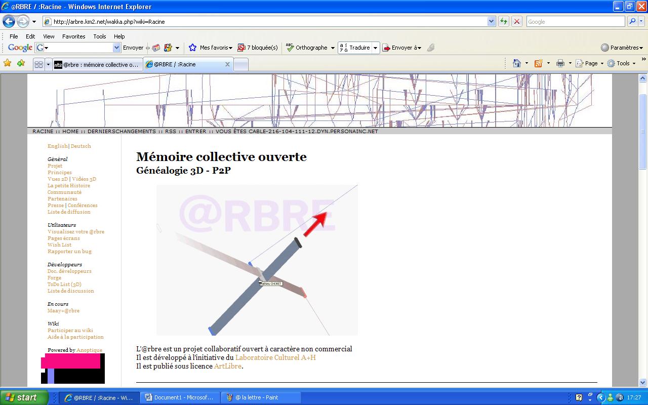 ‘@rbre : mémoire collective ouverte