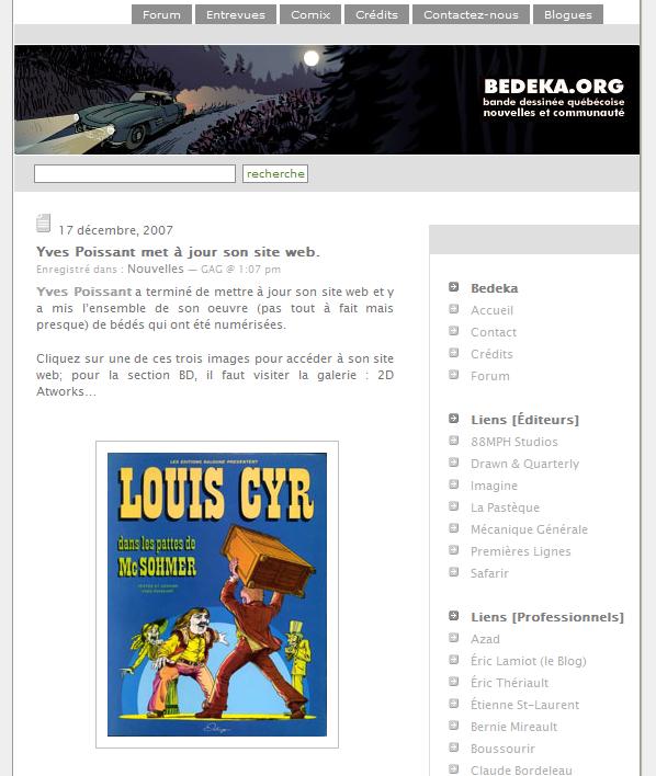 BEDEKA – Bande dessinée québécoise