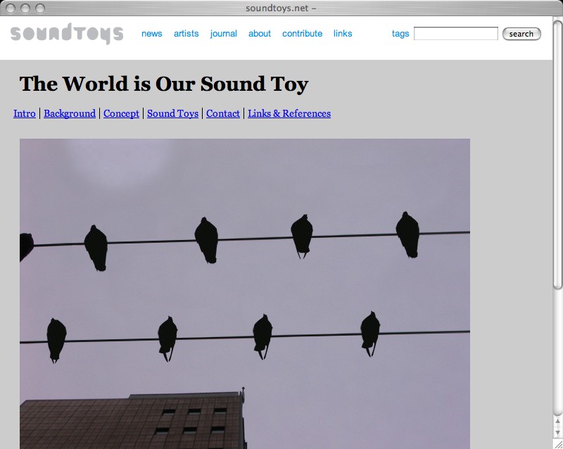 The World Is Our Sound Toy