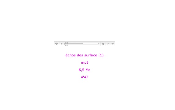 Écho des surfaces