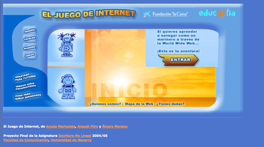 El juego de Internet (Le jeu de l’Internet)