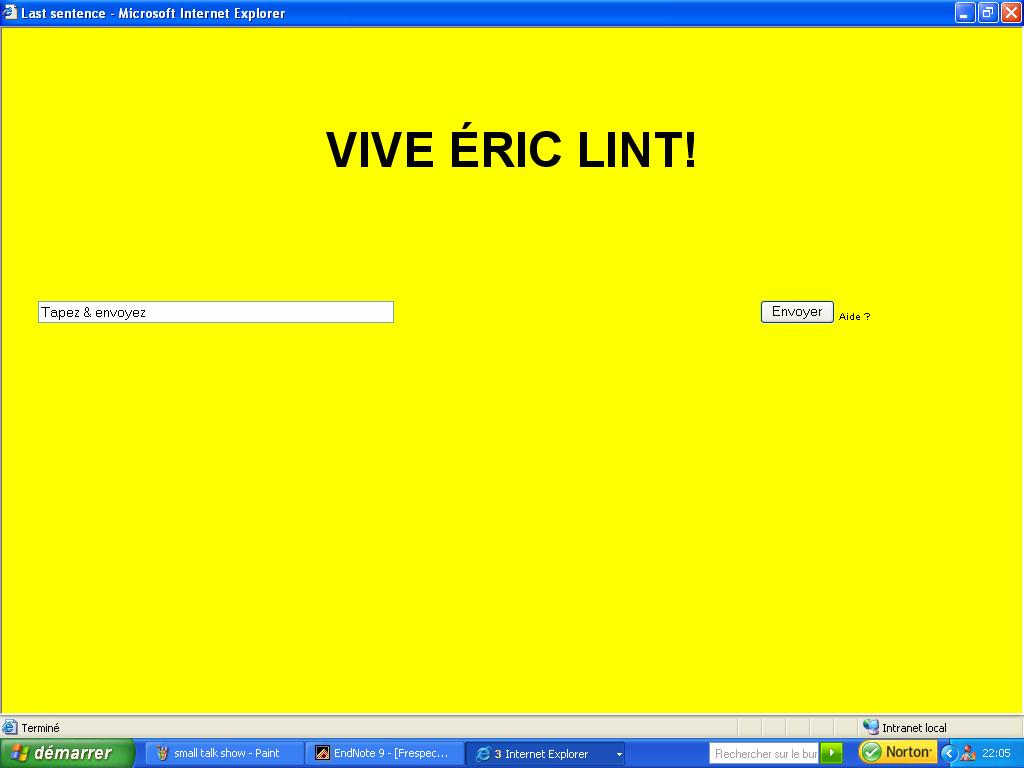 La dernière phrase