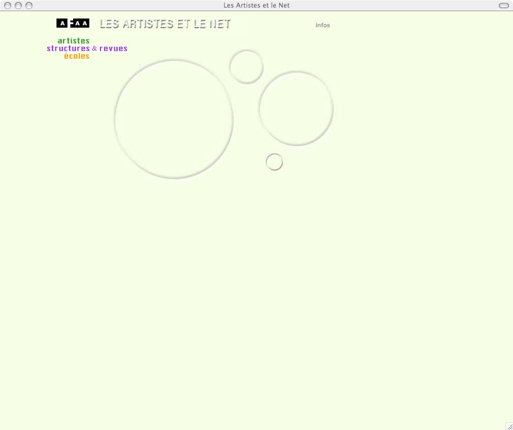 AFAA (Association française d’action artistique): Les artistes et le net