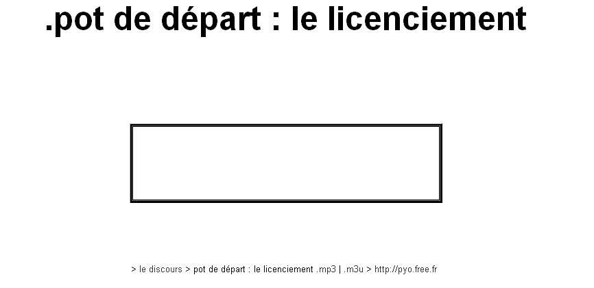 Pot de départ