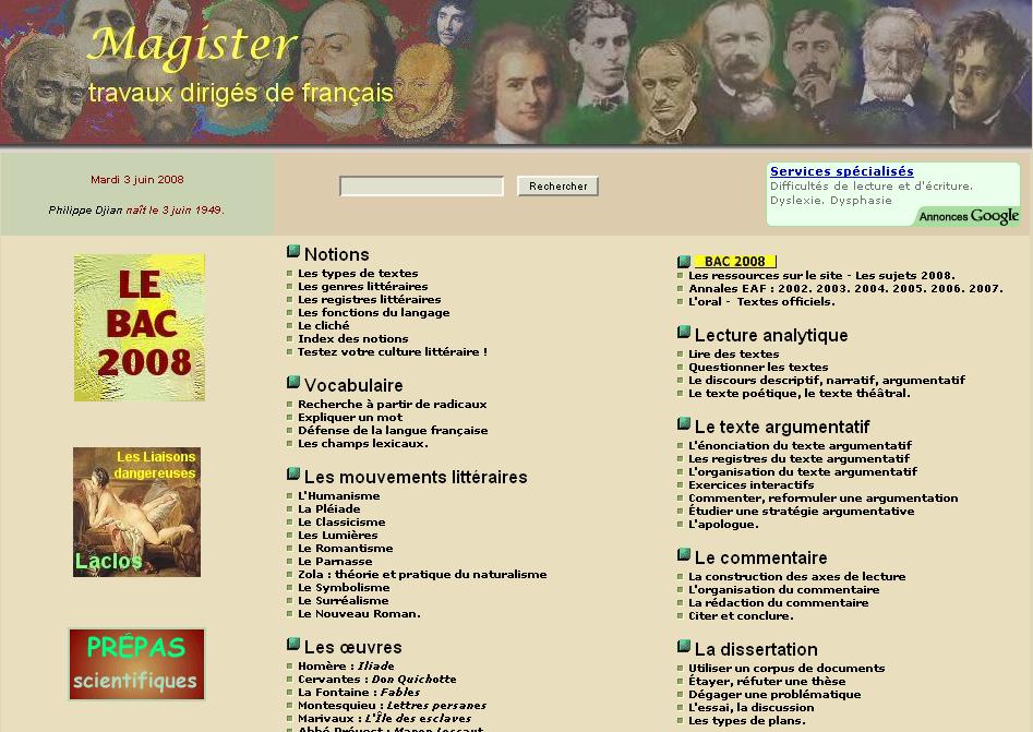 Magister : travaux dirigés de français