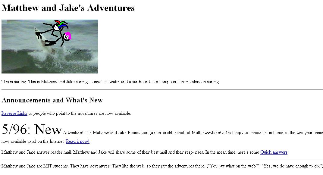 Matthew and Jake’s Adventure