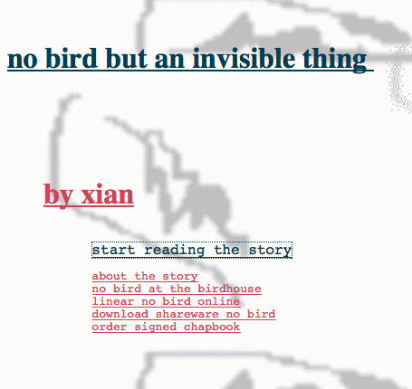 No Bird But an Invisible Thing