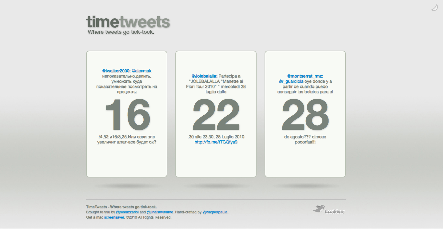 TimeTweets