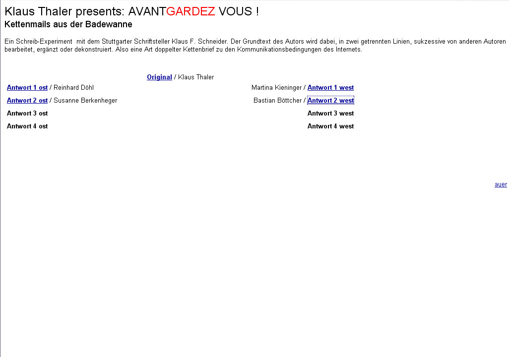 AVANTGARDEZ VOUS !