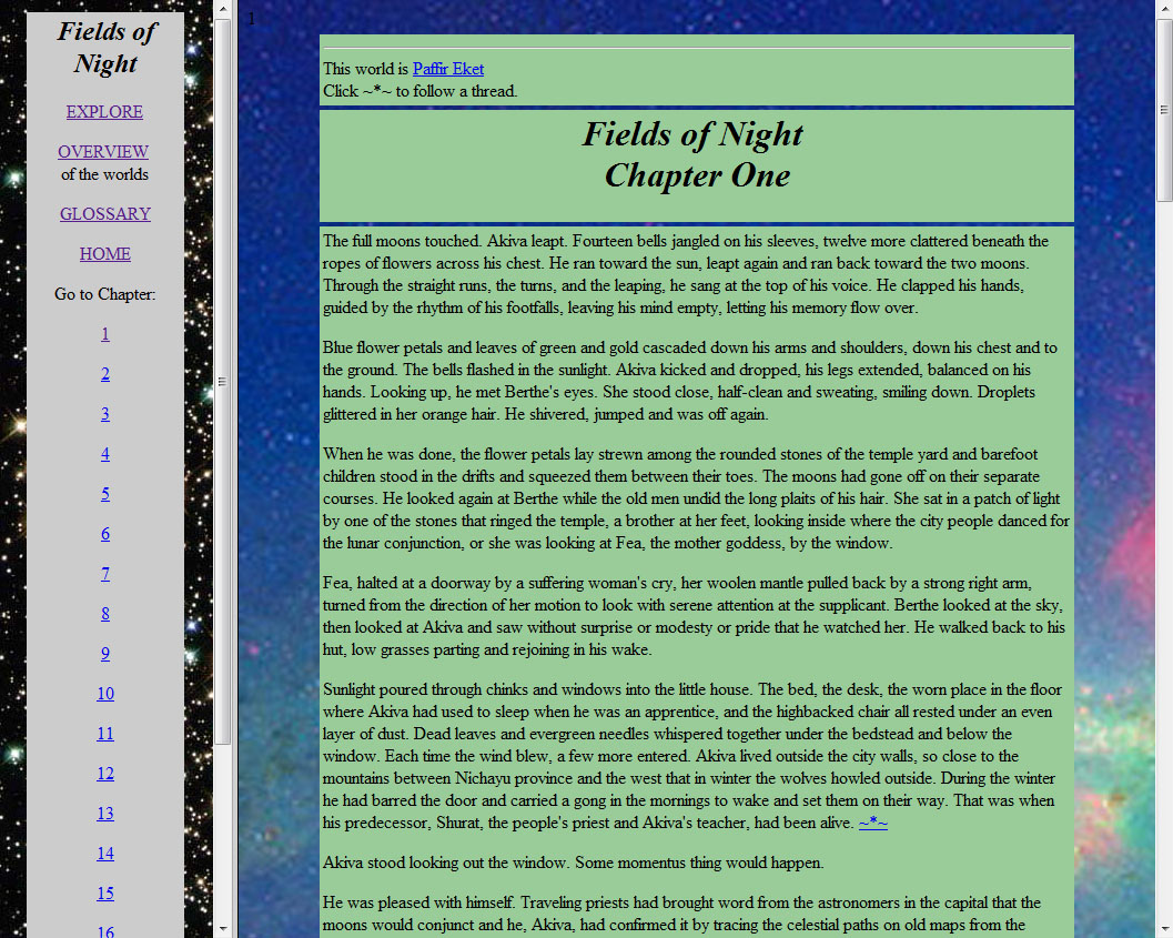 Fields of Night: A Fiction Fantasy Tapestry