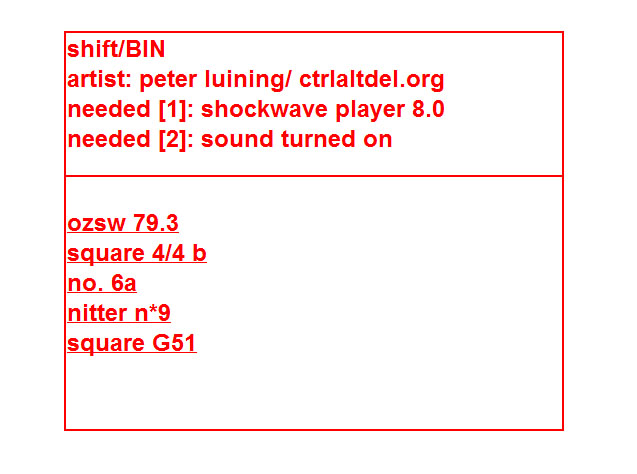 shift/BIN