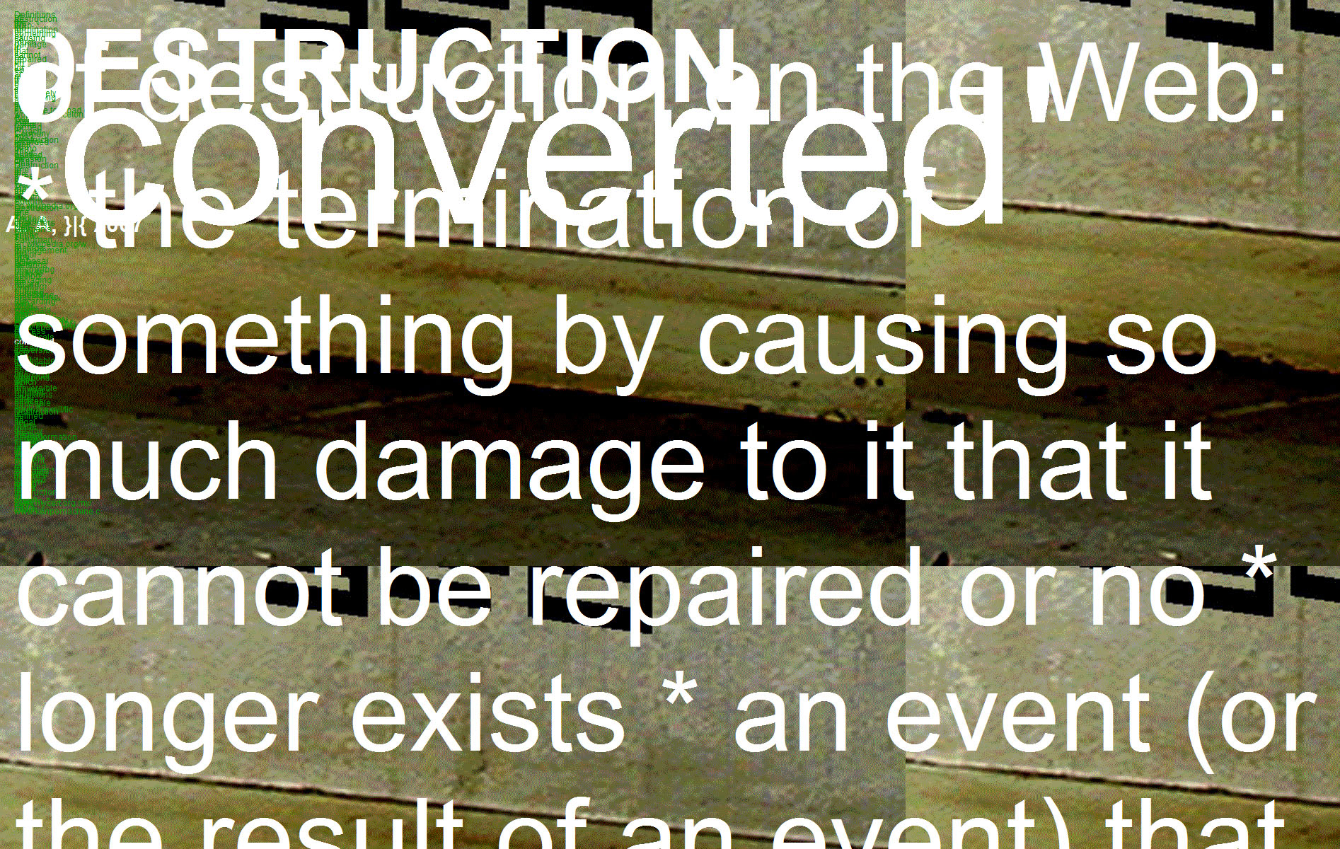 Semantic Disturbances