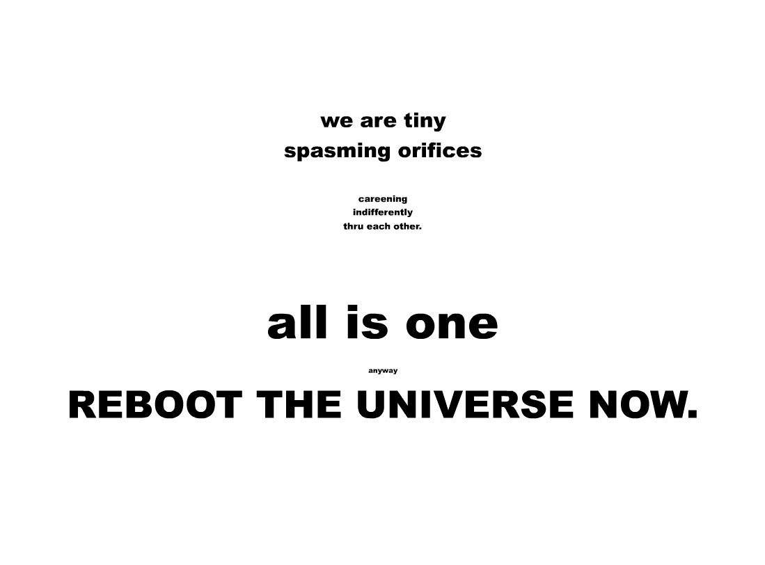 Reboot the Universe Now