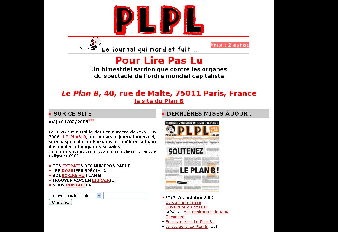 PLPL: Pour lire pas lu