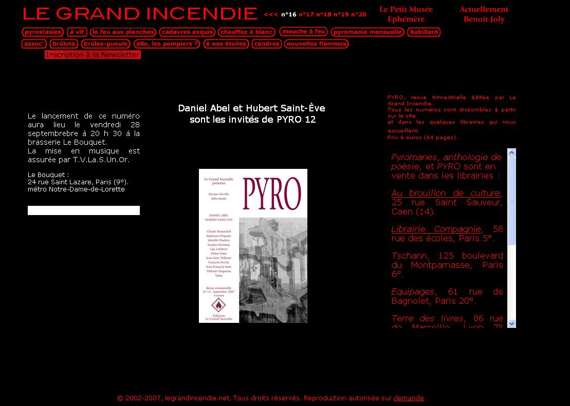Le grand incendie