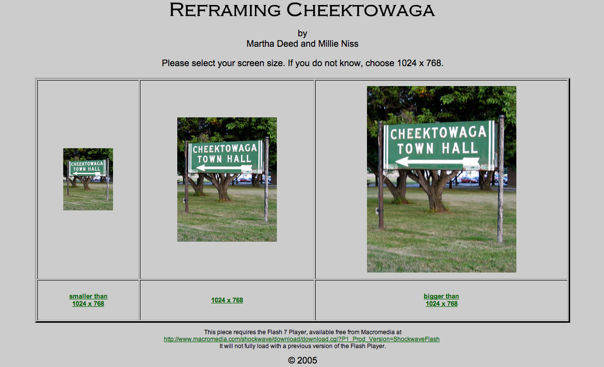 Reframing Cheektowaga