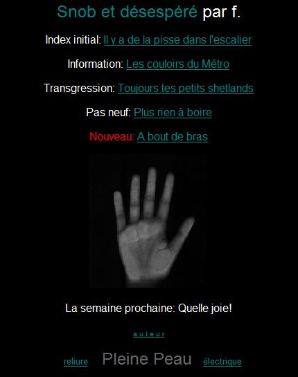 Snob et désespéré