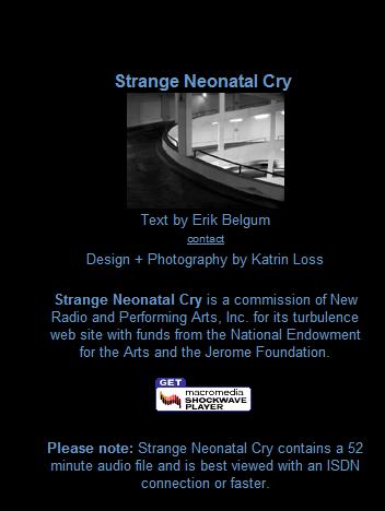 Strange Neonatal Cry