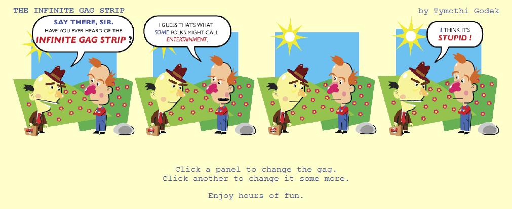 The infinite gag strip