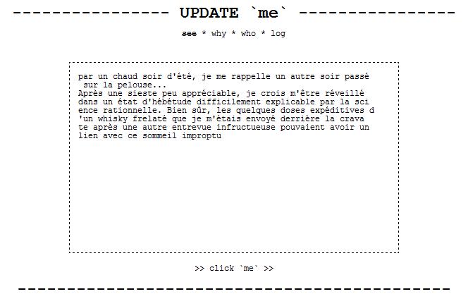 UPDATE `me`