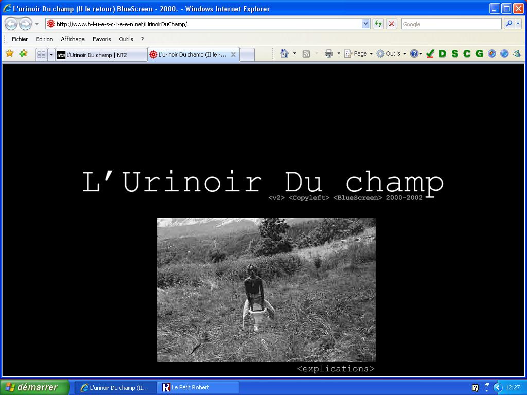 L’Urinoir Du champ