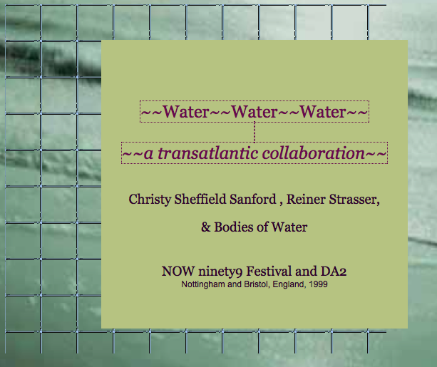 Water-Water-Water : a Transatlantic Collaboration