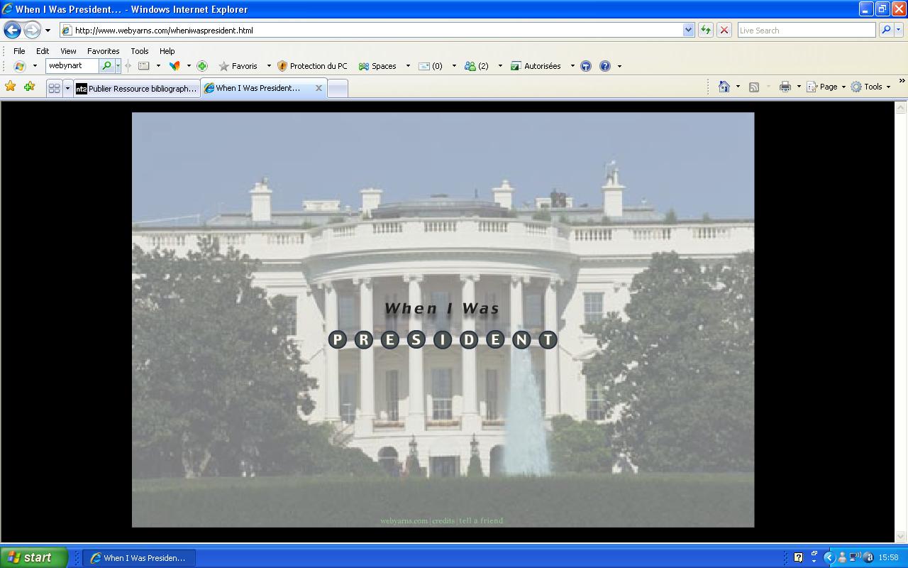 When I was President