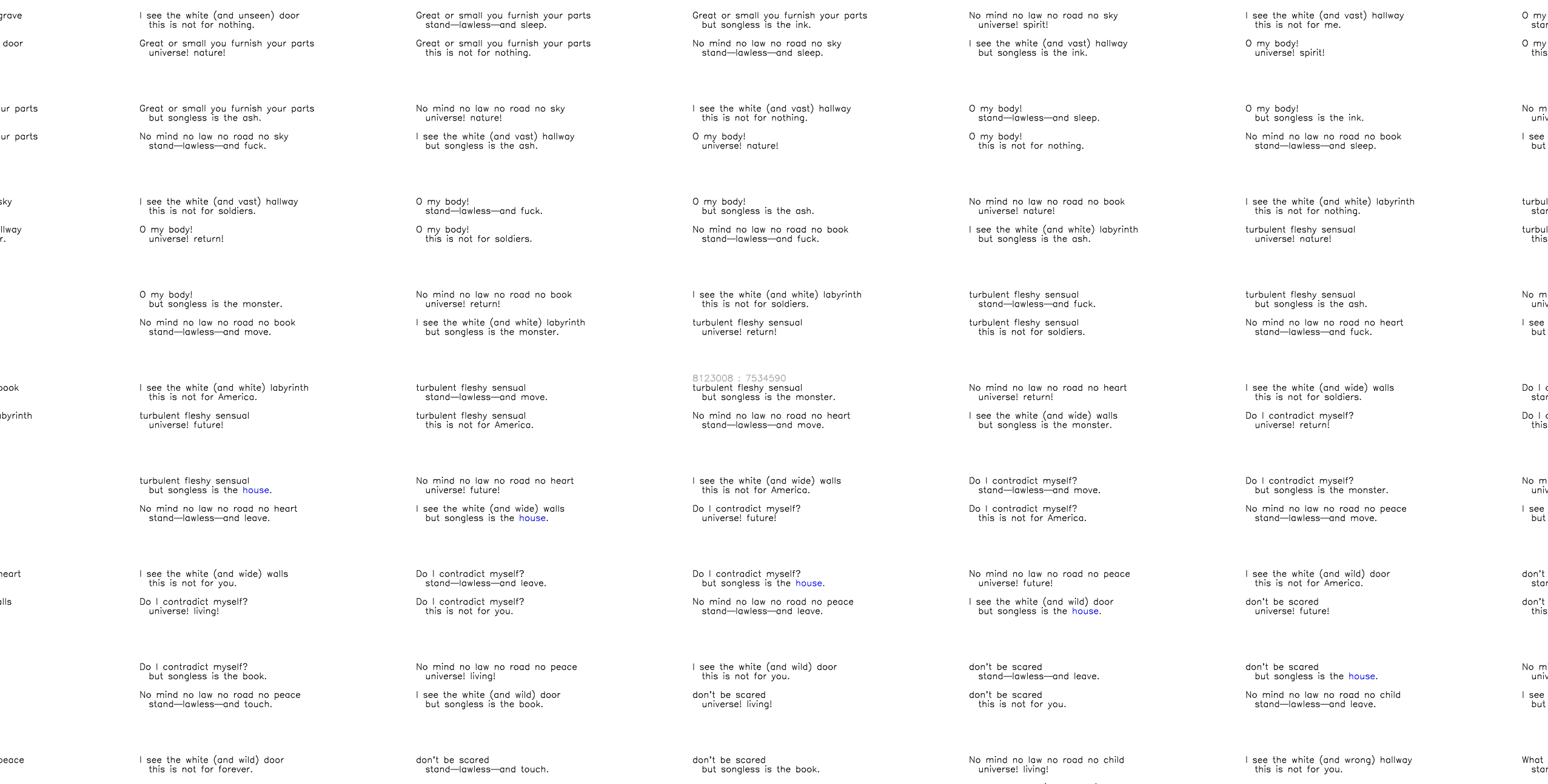 House of Leaves of Grass Capture d’écran 2015-09-15