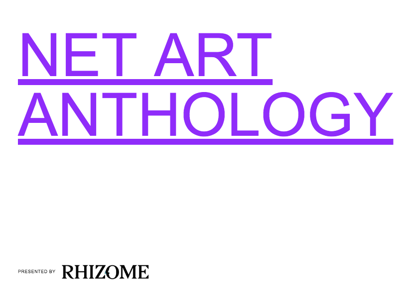 Net Art Anthology