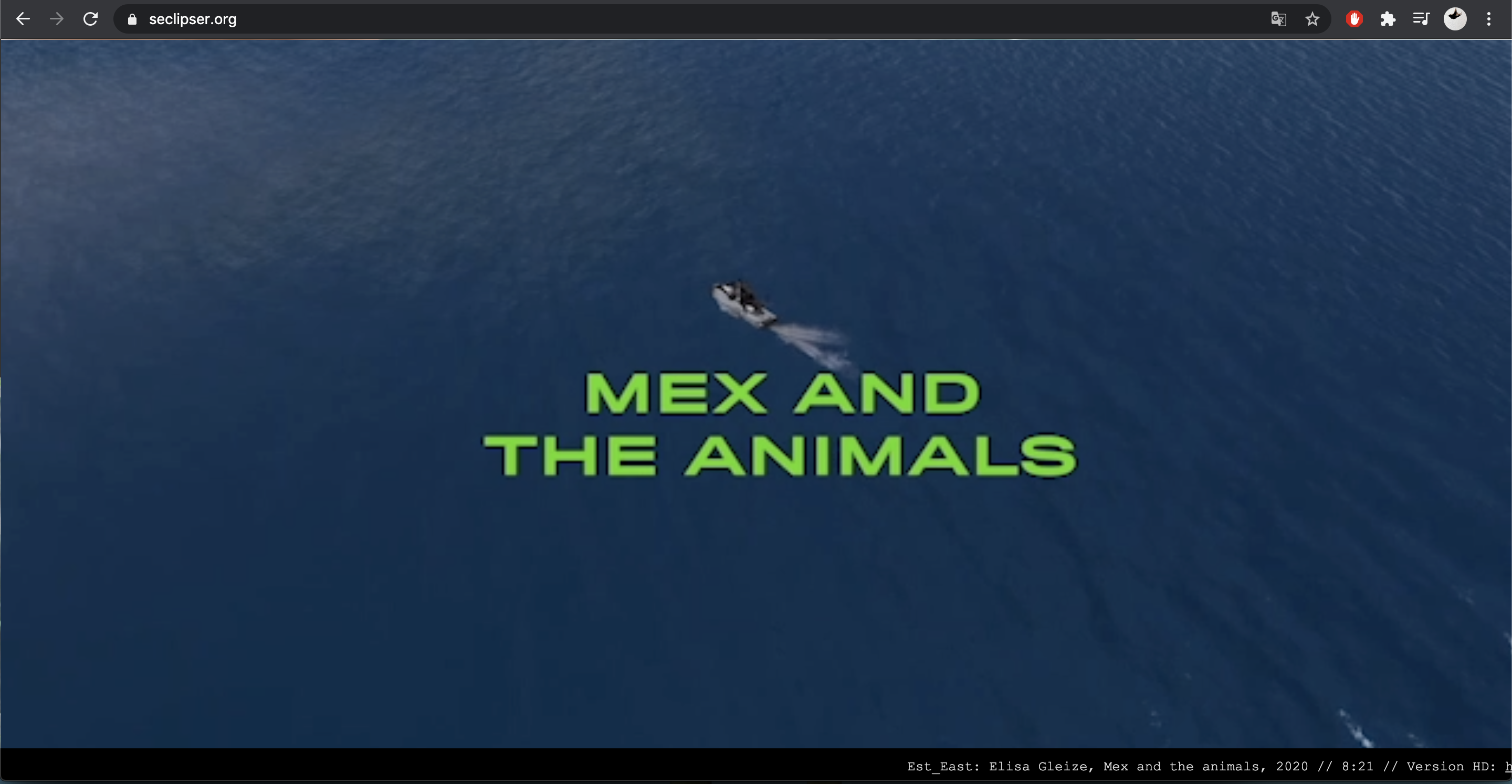 À l’Est/To the East: Mex and the Animals