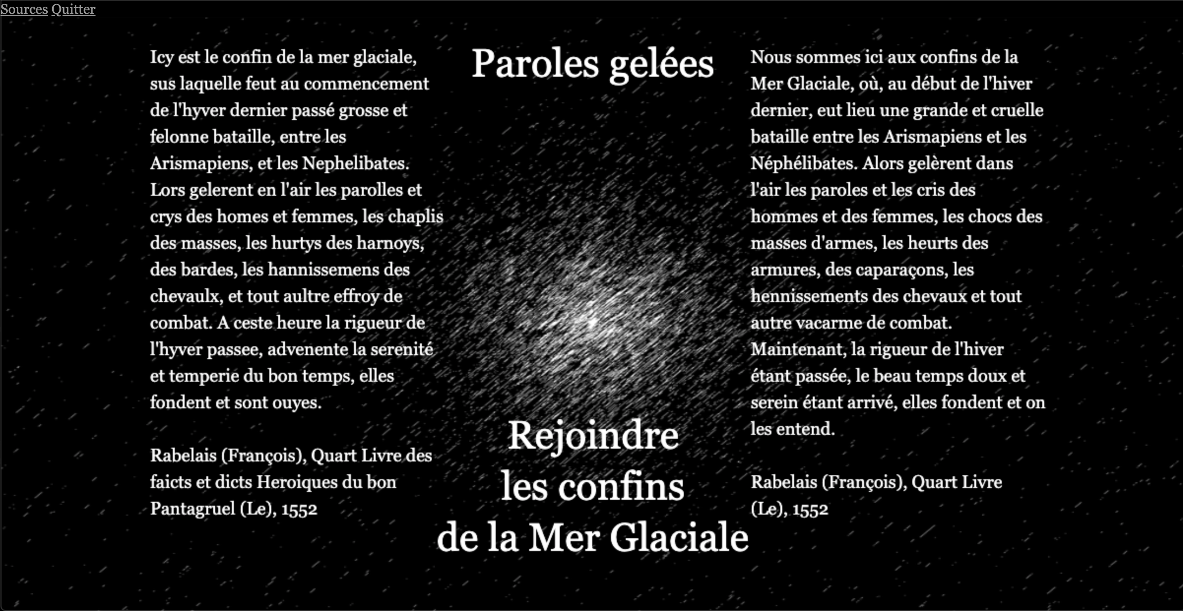 Paroles gelées
