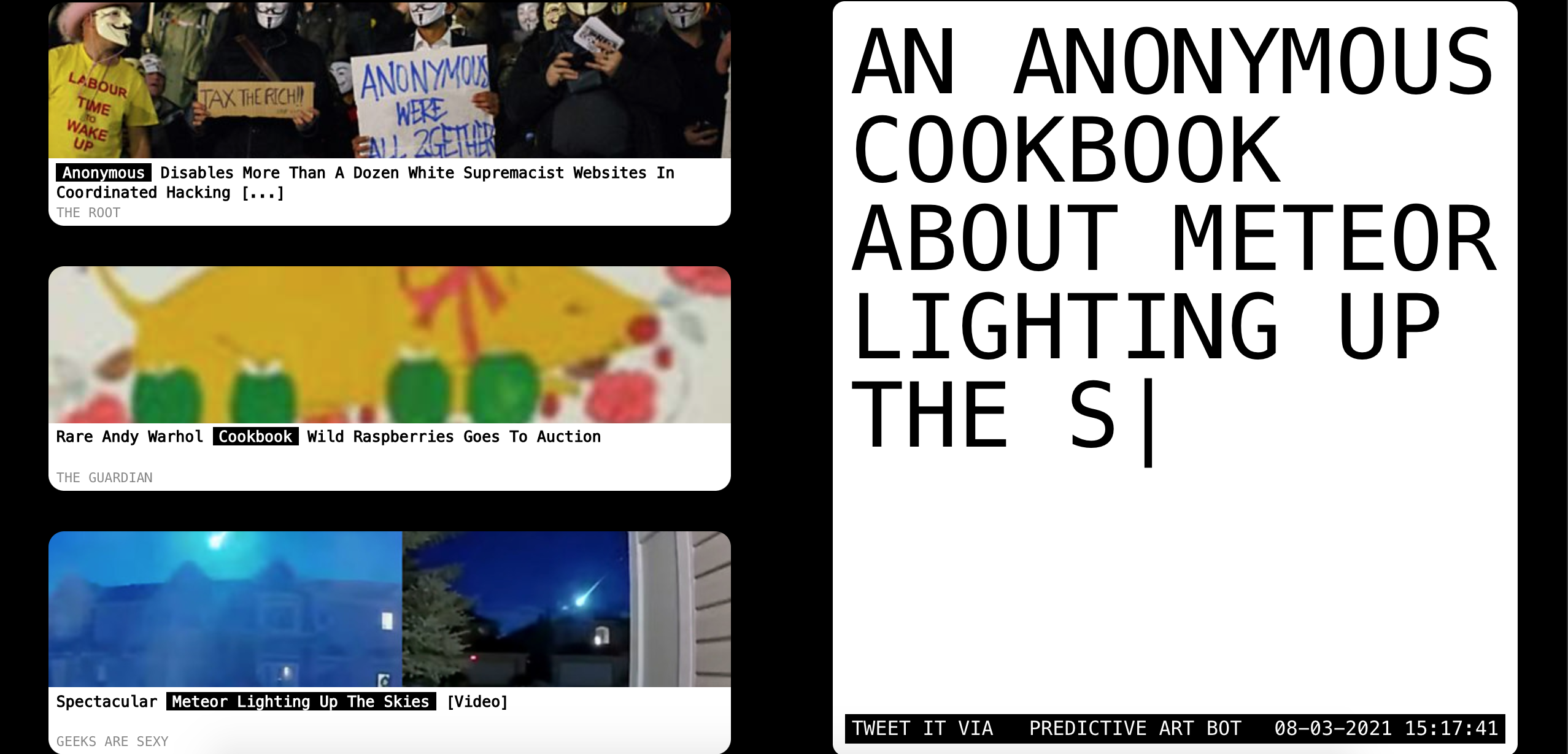 Predictive Art Bot