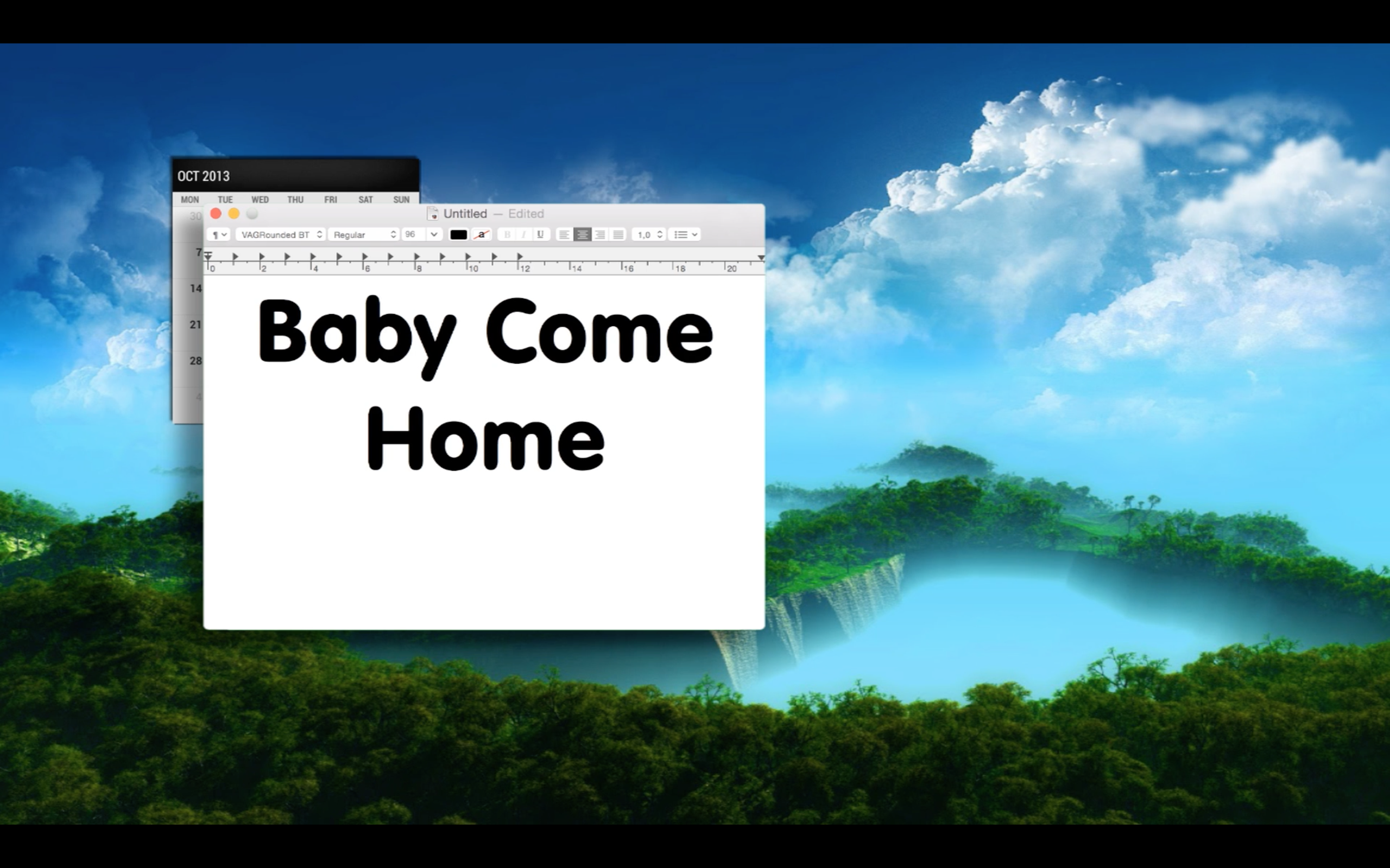 Baby Come Home