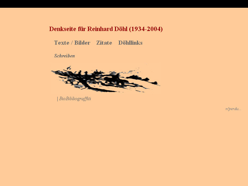 Denkseite für Reinhard Döhl (1934-2004)