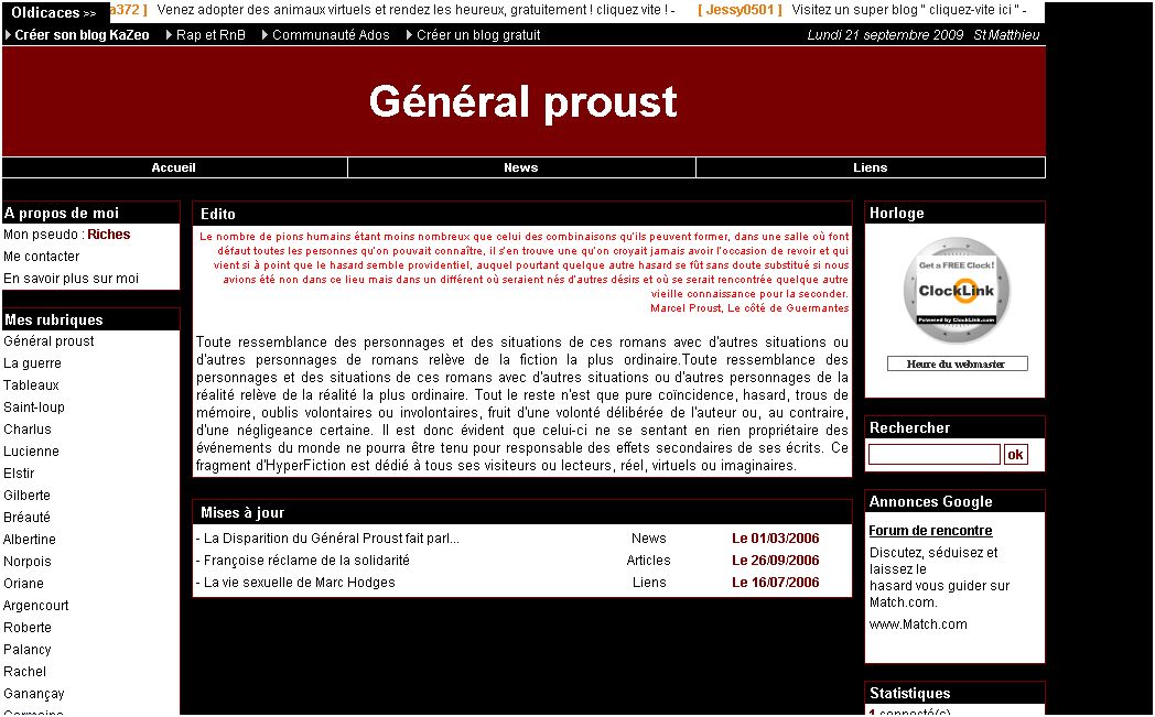 La Disparition du Général Proust (capture d’écran #1)